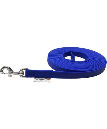 Biothane Dog Leash for Medium/Large Dogs - Durable Drag Line 16mm Width 1m/3m/5m/10m/15m Options - Blue (1m without Hand Loop) - Buy Online on SooperMarket.com