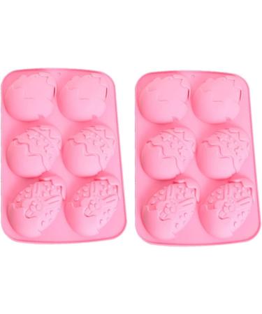 NAMOARLY 2pcs Easter Egg Pastry Chocolate Candy Mold Ice Cube Mould Silicone Cake Molds Embossed DIY Sugar Mold Egg Dessert Baking Bunny Ice Cube Mold Fondant Cake Mould Biscuit Pudding - Buy Online on SooperMarket.com