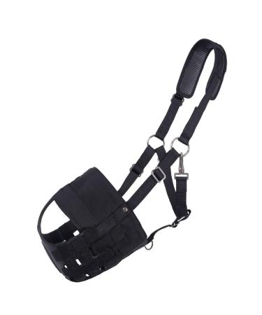 QHP grazing mask with nostrils size: Cob color QHP: black Cob black