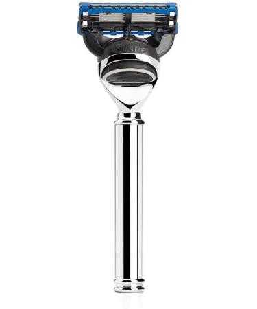 M hle Travel Set - Silvertip Fibre Brush & Gillette-Compatible Razor in Black Leather Case | Premium Shaving Accessories for International Shipping - Buy Online on SooperMarket.com