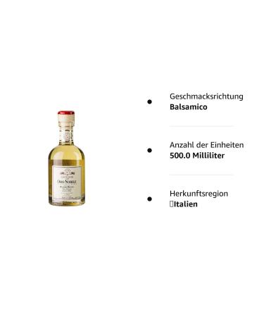 White Balsamic Conditioner Oro Nobile 500 ml | Acetaia Leonardi - Premium International Shipping - Buy Online on SooperMarket.com