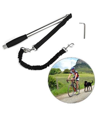 Italian Poppy Pet Dog Bicycle Line Hands Free Bike Training Lead for Dogs controlled stability cycling running and pushing for you and your dog black practical and useful