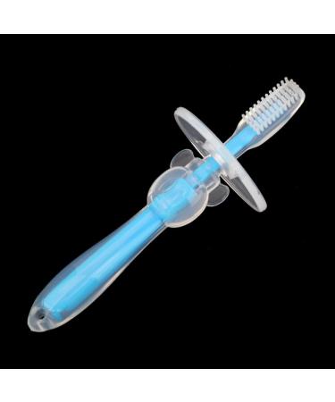 Silicone Bebe Brosse a Dents Brosse De Nettoyage de Dents Enfants Bleu - Buy Online on SooperMarket.com