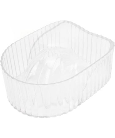 Acrylic Soften Dead Skin Clean Nail Manicure Wash Soaker Tray Nail Art Hand Wash Remover Soak Bowl Hand Soaking Bowl for Beauty Salon (Transparent) - Buy Online on SooperMarket.com