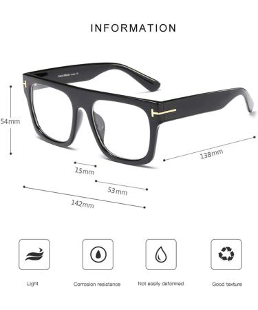 Jurchio Unisex Classic Vintage Space Glasses | Clear Lens Frames for Men & Women | Includes Glasses Case - Buy Online on SooperMarket.com