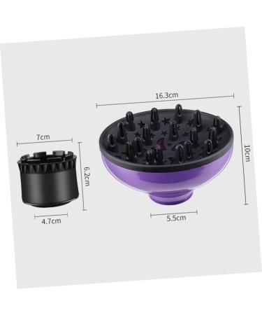 NOLITOY Hair Dryer Diffuser - Silicone Curly Hair Tool - Travel-Friendly Volume Hood - Purple Nylon Gale for Perfect Curls - Buy Online on SooperMarket.com