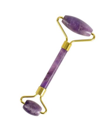 Multi-Material Jade Roller Double Head Face Massager Powder Crystal Face Rolling Stick Jade Roller No.9