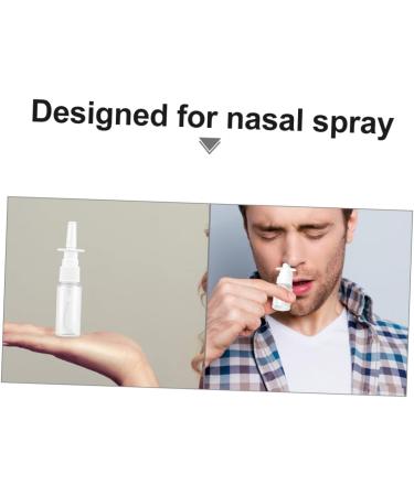 30 Pcs Rhinitis Spray Bottle Set | Clear Travel Nasal Spray Pump Bottles | 10.2x2.7cm | Silver - Pack of 3 - Buy Online on SooperMarket.com
