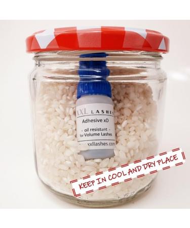 Buy Adhesive xD Oil-Resistant Eyelash Extension Glue | Waterproof Quick-Drying Vegan | 5 ml for Russian Volume & Excellent Retention - Buy Online on SooperMarket.com