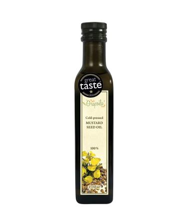 Pure Mustard Oil 250ml - Cold Pressed Cooking Oil - Great Taste Award Winner