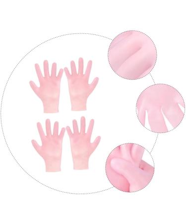 minkissy 2 Pairs Whitening Moisturizing Gloves Cotton Gloves for Dry Hands Hand Treatment Cracked Hands Grooming Glove Bedtime Gloves Gel Moisturizing Gloves Sokcs Anti-Crack Sebs Sock Miss - Buy Online on SooperMarket.com