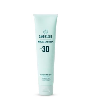 Sand Cloud Broad Spectrum Mineral Sunscreen for Body SPF 30 5 Oz - Fragrance-Free Body Mineral Sunscreen that Hydrates Nourishes & Protects Skin - Zinc Oxide Body Sunscreen for Sensitive Skin 5 Ounce (Pack of 1)