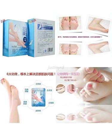 Foot Care Mask - Rolanjona | 5 Pairs | Bamboo Acid & Milk Membrane | Whitening & Moisturizing Peeling for Soft Feet - International Shipping Available - Buy Online on SooperMarket.com