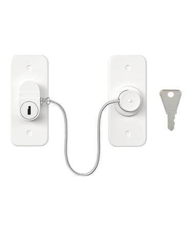 1 Pcs Window Safety Locks Window Door Restrictor Security Lock Child Baby Safety Self Adhesive Security Fridge Door Lock No Punching Pet Window Restrictor Window Locks Child Safety