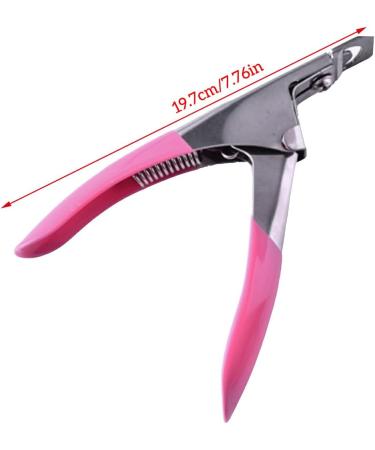 kawehiop Nail Clippers for Acrylic Nails Professional Nails Durability Beauty Supplies Manicure for Extension Repairs pink - Buy Online on SooperMarket.com