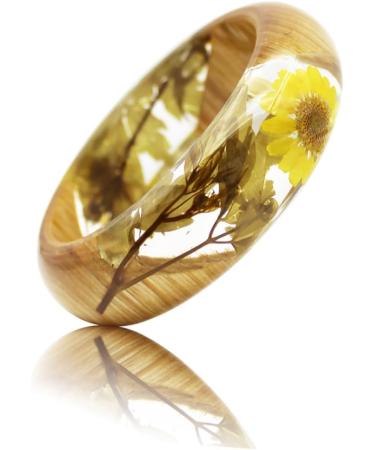 TENDYCOCO 2 Pcs Flower Bracelet Gemstone Bracelets Wood Bracelet Hawaiian Bracelet Friendship Bracelets Resin Bangle Bracelet Clear Bracelet Bangle Clear Epoxy European and American Jewelry 6.4X2.3CMx2pcs As Shownx2pcs - Buy Online on SooperMarket.com