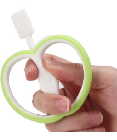 Baby Toothbrush Silicone Oral Care Fruit Shape Teeth Cleaner Toothbrush Children Kid for Baby Infants(green) - Buy Online on SooperMarket.com
