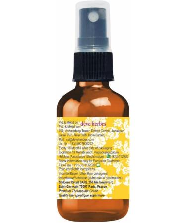 Deve Herbes Pure Bergamot Floral Water (Hydrosol) (Citrus bergamia) 100% Natural Therapeutic Grade 100ml (3.38 oz) - Buy Online on SooperMarket.com