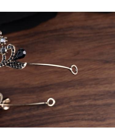 Kamirola Crystal Princess Crown Tiara for Women and Girls - KC Gold & Black - Buy Online on SooperMarket.com