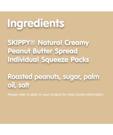SKIPPY Natural Creamy Peanut Butter Squeeze Packs 1.15 oz (Pack of 8) - Buy Online on SooperMarket.com