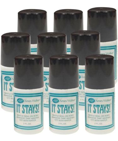 Ames Walker AW It Stays Body Adhesive 2 oz. - Wig-Bra-Hosiery Glue (3 Bottles) - Buy Online on SooperMarket.com