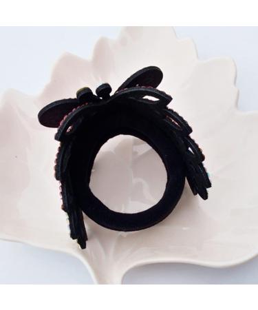 LIUHUO Girls Gymnastics Hair Scrunchies Performance Ties Hair Elastics Rhinestones Crystals Gymnastics Accessories for Gymnast Women Blue - Buy Online on SooperMarket.com