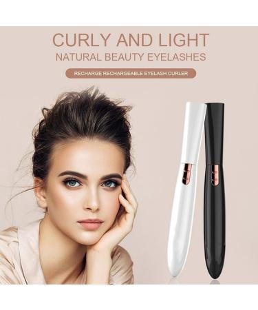 Mini Professional Heated Eyelash Curler - Portable Battery-Powered Electric Makeup Tool for Beautiful Lashes - Buy Online on SooperMarket.com