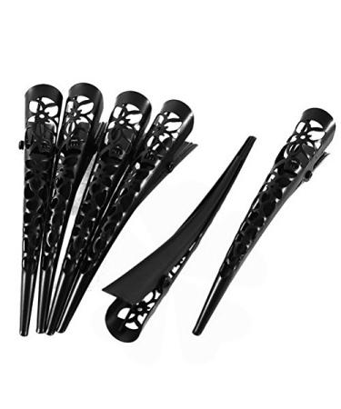 Single Spring Hollow Out Hair Clips Alligator Barrette Beak Duckbill Women  Unisex  6 Pcs Black by Uptell