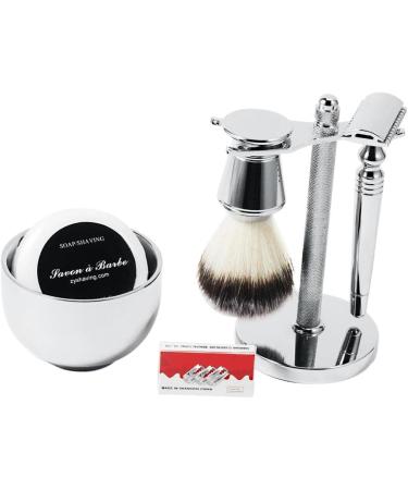 High-Quality Predolo Shaving Brush Set with Wooden Handle & Shaving Soap | Premium Grooming Essentials for Men - Buy Online on SooperMarket.com