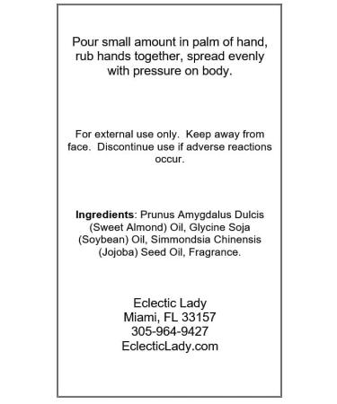 Rice Flower & Shea Massage Oil 4 oz | Aromatherapy with Sweet Almond & Jojoba Oil | Preservative Free for Relaxation - Buy Online on SooperMarket.com