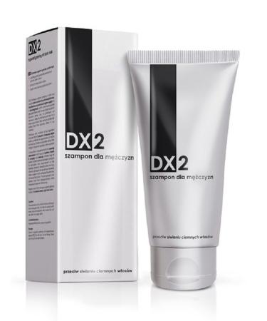 DX2 Anti Grey Hair Shampoo for Men - Gradual Restoration of Dark Color - Daily Hair Care and Wash to Protect Hair Follicles' Pigmentation -150ml
