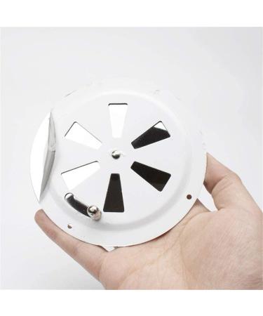 iSure Marine 4 inch Round Butterfly Air Vent Plate 2 Pack - 316 Stainless Steel for Boat Cabin Ventilation - Buy Online on SooperMarket.com