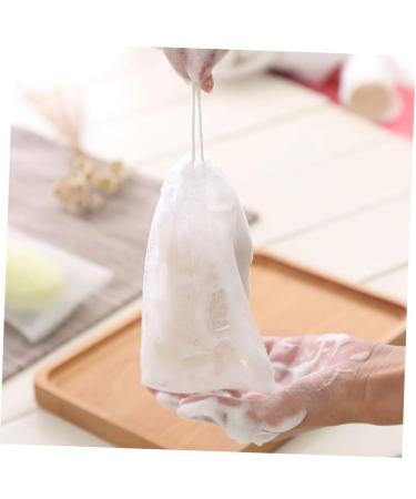 Buy NOLITOY 100 Pcs Soap Bag Foam Net - Mesh Soap Pouch & Saver for Body & Facial - White Shower Loofah - 12x9CM - Perfect for International Shipping - Buy Online on SooperMarket.com