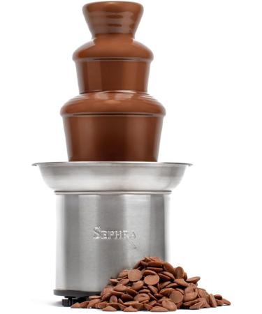 Sephra Premium Fountain Ready Couverture Chocolate 10kg (Milk Chocolate) Choc Buttons For Chocolate Fountains Fondue Drizzling Coating Enrobing - Gluten Free Halal Vegetarian - Buy Online on SooperMarket.com