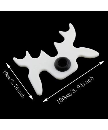 White Plastic Moosehead Bridge Head for Billiards Cue Rack - Non-Slip Snooker Pool Cue Rest Holder - Buy Online on SooperMarket.com