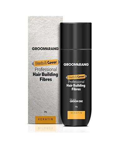 Groomarang Duck & Cover Professional Keratin Hair Building Fibres UK 28g Get Up to 30 Uses (Black)
