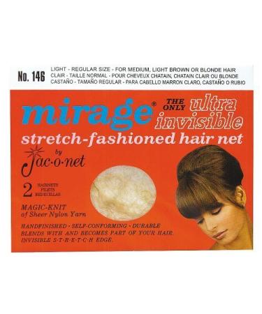 Hair Net Jac-O-Net Mirage Ultra-Invisible Light 2 Per Pack Pack of 12