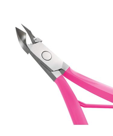 Andlane Cuticle Trimmer and Pusher - Professional Stainless Steel Nippers - Manicure/Pedicure Tool (Pink) - Buy Online on SooperMarket.com
