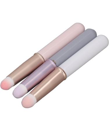 Lip Brush 3 Pieces Lip Brush Compact and Durable Round Head Easy to Clean with Lipstick Cover - Buy Online on SooperMarket.com