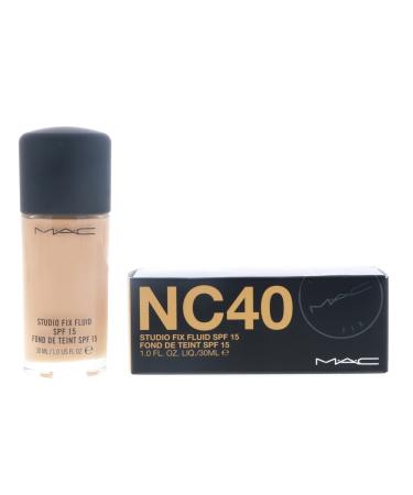 MAC Studio Fix Fluid Foundation SPF15 NC40 NC40 30 ml (Pack of 1)