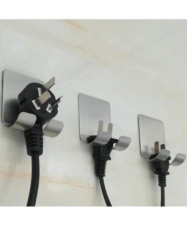 Razor Holder Hook - 2 Pack Self-Adhesive Stainless Steel Waterproof Bathroom Hooks | Multi-Purpose No-Drill Towel Hooks (Silver) - Buy Online on SooperMarket.com