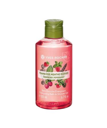 Yves Rocher Energizing Bath and Shower Gel Raspberry Peppermint 400ml