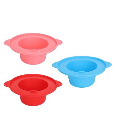 3 Pack Silicone Wax Melting Bowl - Non-Stick Wax Warmer Replacement Pot for Hair Removal | International Shipping Available - Buy Online on SooperMarket.com