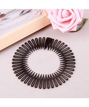 YALLNASL Girls Flexible Zig Zag Hair Bands - 6 Pack, 3 Colors - Spiral Headband for Women's Hair - No Slip Stretch Combs - Buy Online on SooperMarket.com