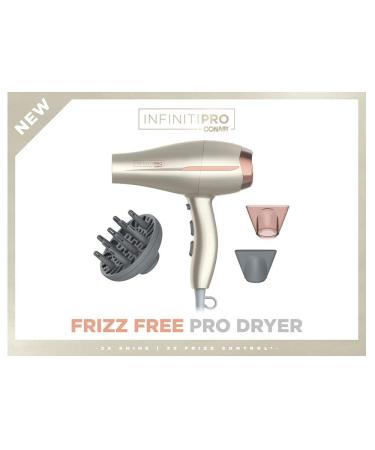 INFINITIPRO BY CONAIR Frizz Free Pro Hair Dryer - 2x Shine, 3x Frizz Control (Full Size) - Buy Online on SooperMarket.com