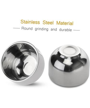 Buy Housoutil Stainless Steel Shaving Bowl | Shave Bowl with Lids for Shaving Cream & Soap | Perfect Mixing Bowl for Rich Lather - Buy Online on SooperMarket.com