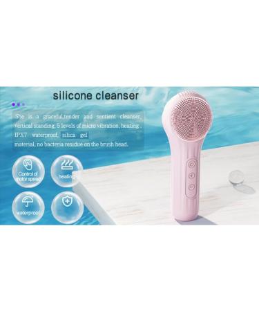 GYSURYB Electric Brush Heated Waterproof Pore Cleaner Silicone Belt Magnet Charger Cleansing Device Pink Easy Install Easy to Use - Buy Online on SooperMarket.com