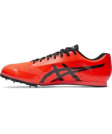 ASICS Unisex Hyper LD 6 Track & Field Shoes 13.5 Wide Women/12 Men Sunrise Red/Black
