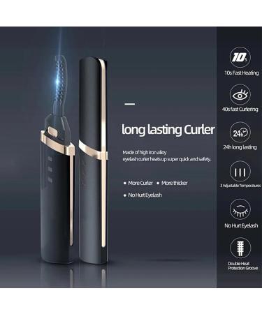 Dajidafu Heated Eye Lash Curler Electric 3 Modes Quick Heating Rechargeable Eyelashes Roller Device Long-lasting Styling - Buy Online on SooperMarket.com