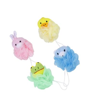 Beavorty 8pcs Cartoon Bath Ball Kids Bath Sponge Baby Sponge for Bathing Bath Loofah Back Sponge Exfoliating Bath Sponge Natural Bath Sponge Kid Lovely Scrubber Ball Cartoon Shower Ball